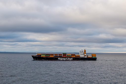 Navio De Recipiente, Cargueiro, Mar