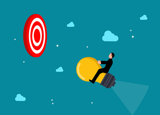 Free business target goal illustration