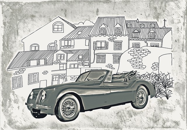 Free convertible vehicle transport illustration