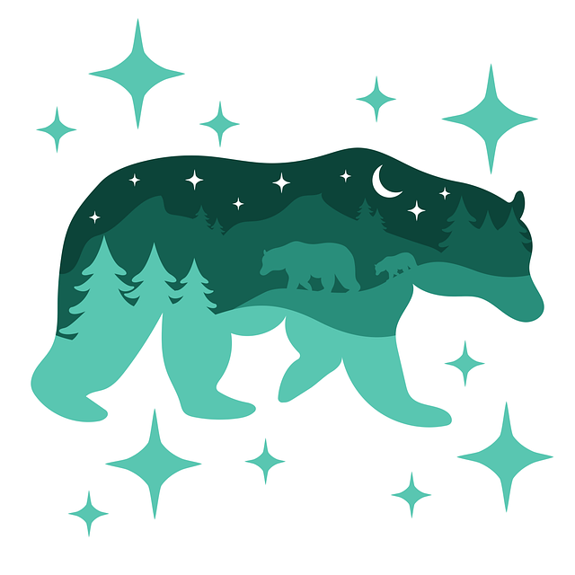 Free animal bear green illustration