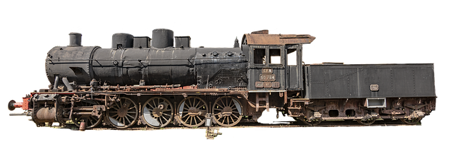 Free steam locomotive historical steampunk illustration