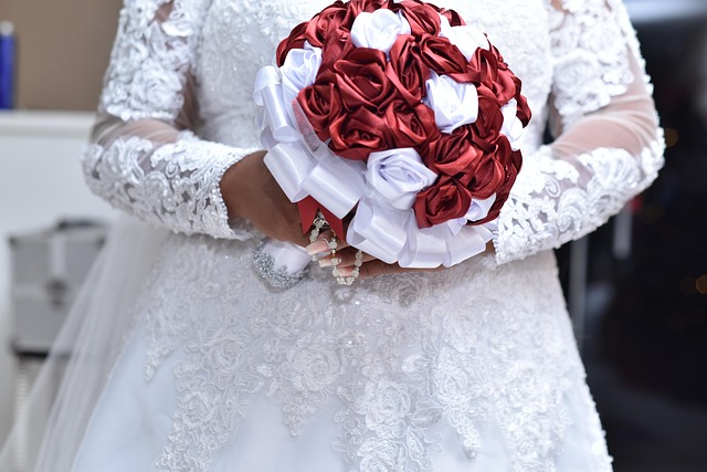 Strauß, Blume, Rosen, Hochzeit, Braut