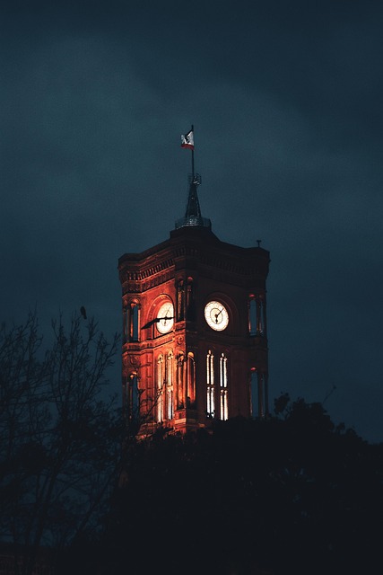 Free Berlin Clock Tower photo and picture