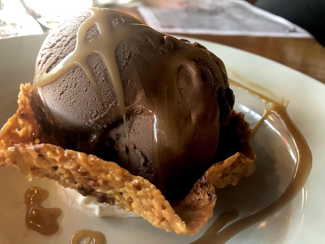 Dessert, Frosset, Chokolade, Lækker