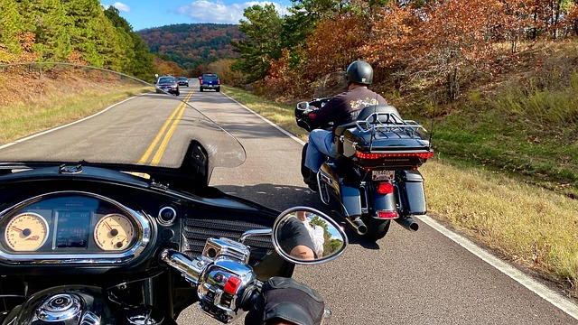 Motorcykel, Vej, Rejse, Natur, Hjelm