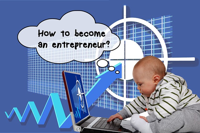 Free infant entrepreneur success illustration