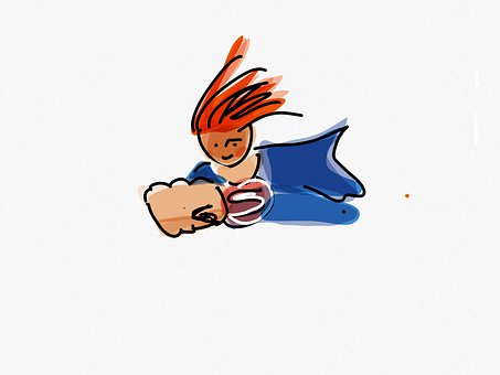 Free Superman Super Woman illustration and picture