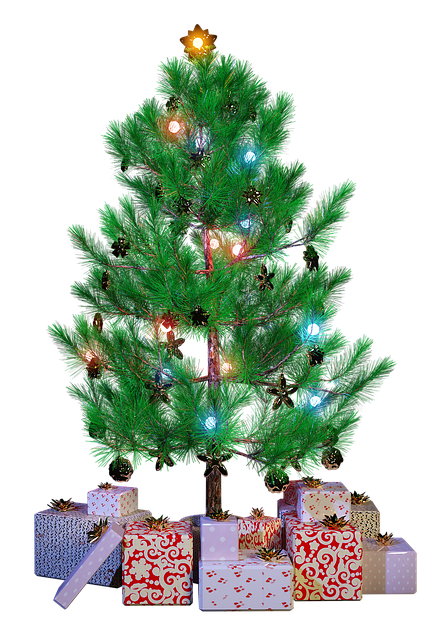 Free christmas christmas tree gifts illustration
