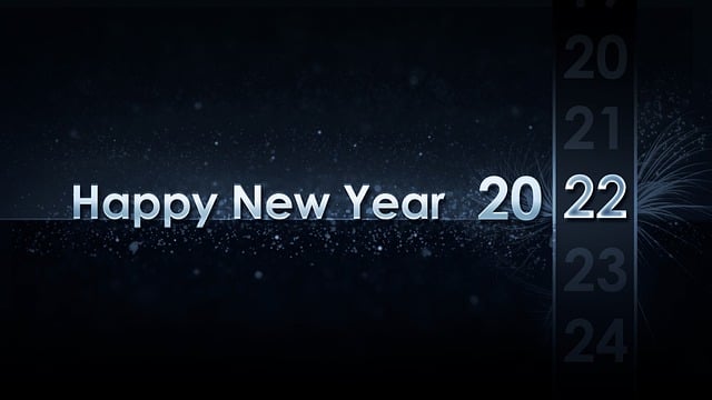 Free happy new year 2022 greeting illustration