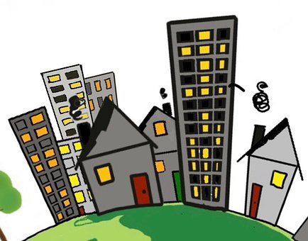 Free City Houses photo and picture