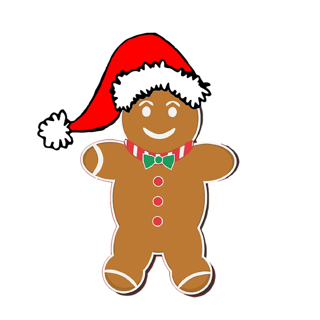 Free Christmas Gingerbread Man illustration and picture