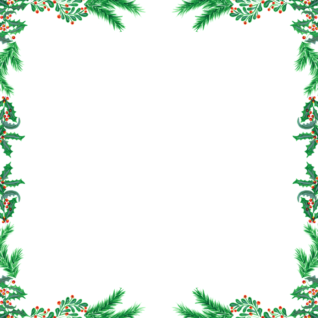 Weihnachtsgrenze, Stechpalme, Nadeln