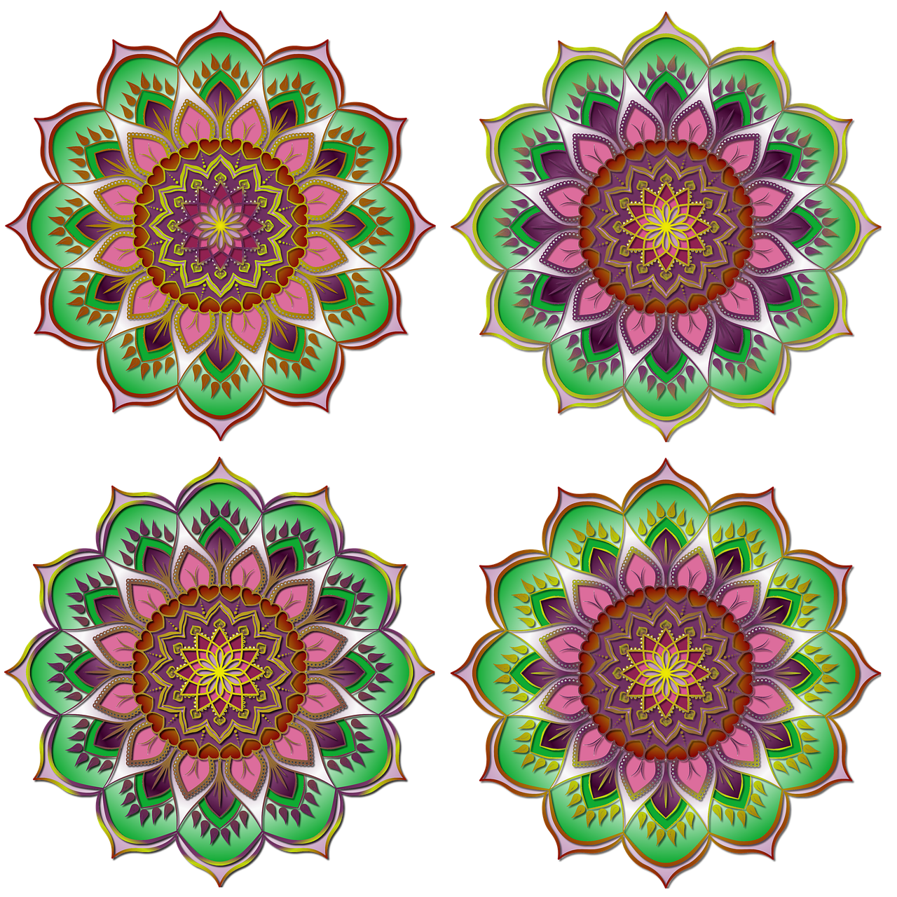 Mandalas De Colores