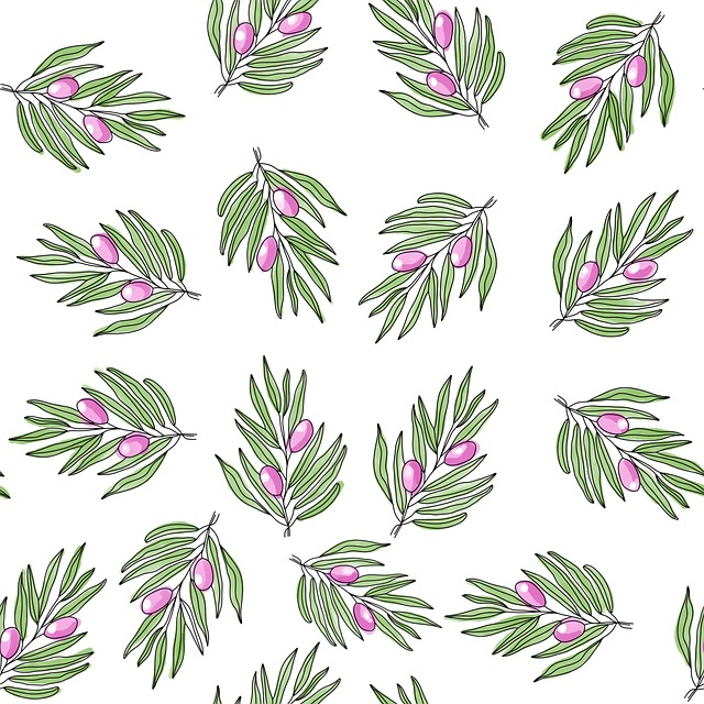 Free Leaves Digital Pattern illustration and picture