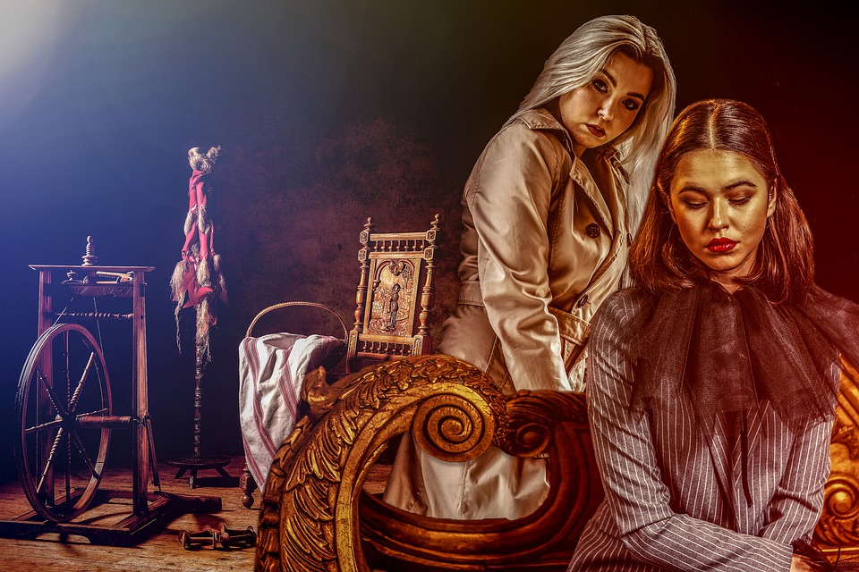 Download Women, Locked Up In The Attic, Beautiful. RoyaltyFree Stock
