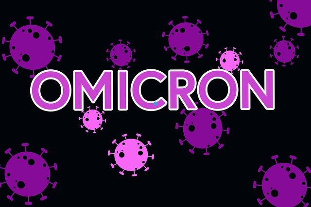 Free omicron corona virus illustration