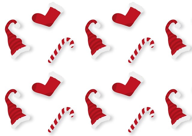 Free christmas background socks illustration