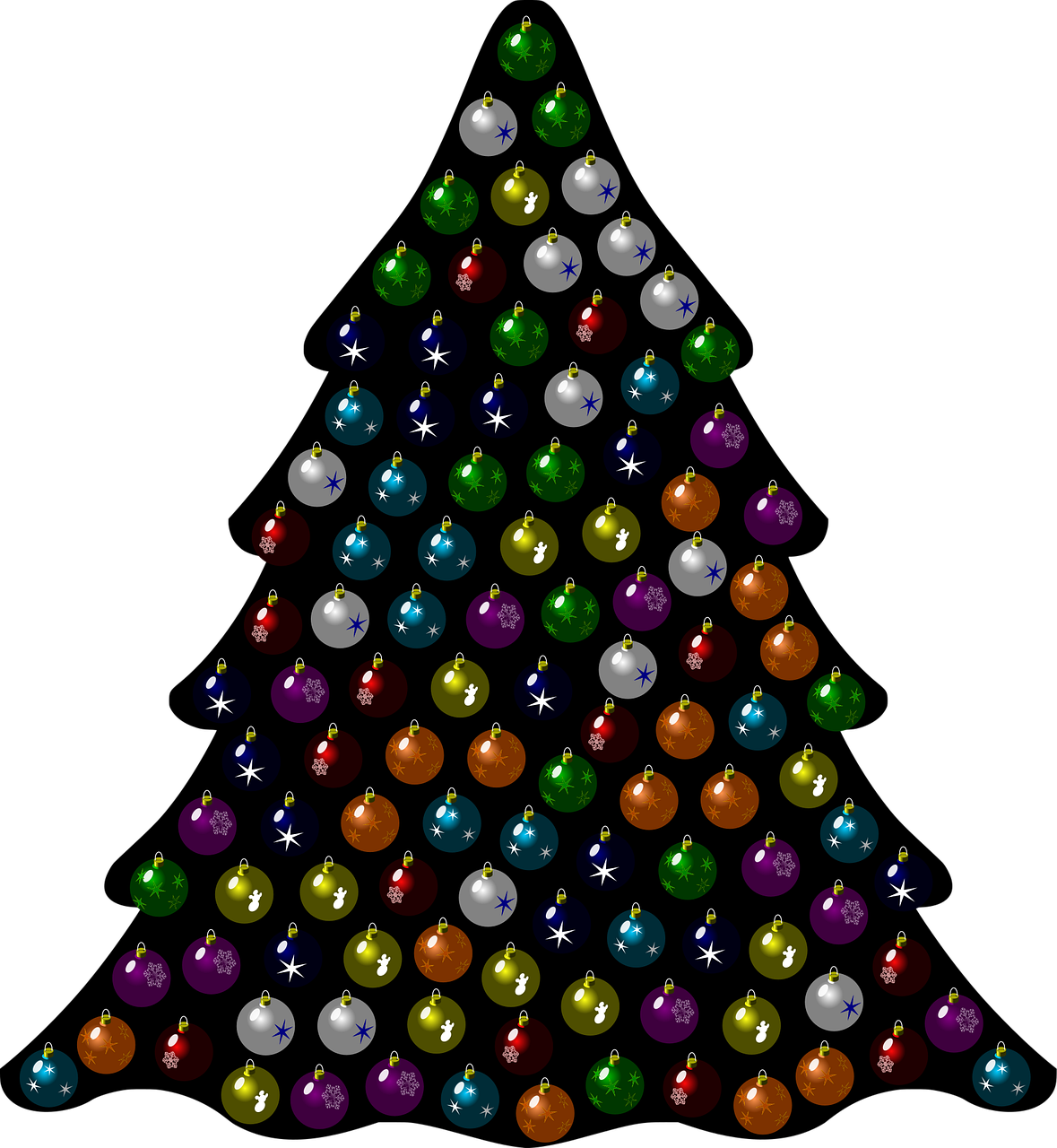 Download Christmas Tree, Christmas, Baubles. RoyaltyFree Vector