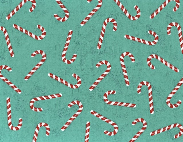 Free christmas candy cane background illustration