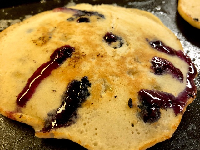 Pandekage, Blåbær, Oozing, Velsmagende