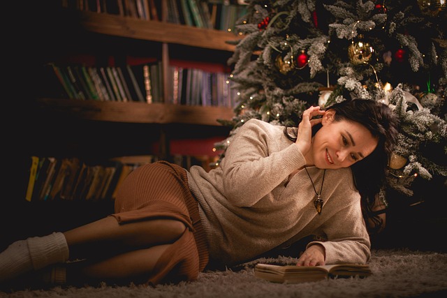 Free Christmas Library photo and picture