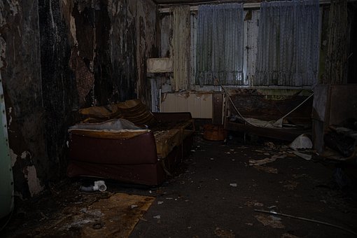 Sala De Estar, Habitación, Abandonado