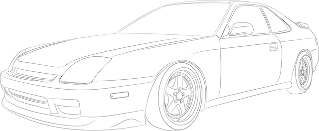 Coche, Honda, Preludio, Cupé, Japón