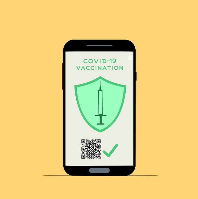 Free app covid19 vaccination vector