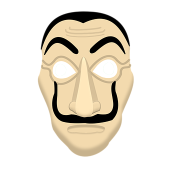Free Mask Money Heist illustration and picture