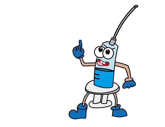 Free injection vaccination fun illustration