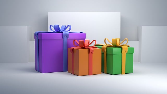 Free gifts presents boxes illustration