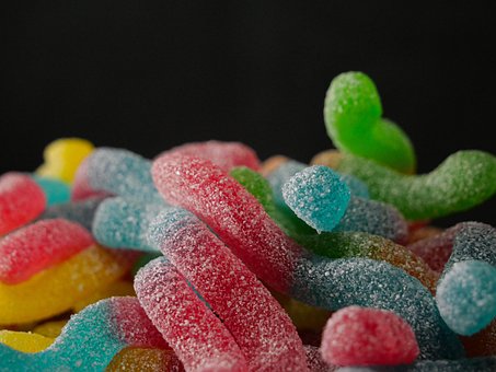 Free Gummy Worms Sugar photo and picture