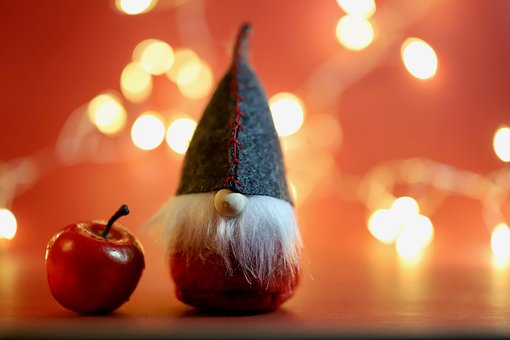 Jul, Julemanden, Dekoration, Æble