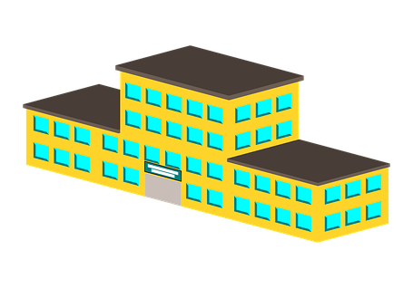 Escuela, Edificio, Estructura