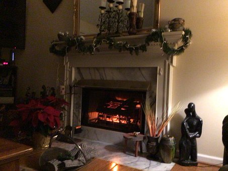 Free Fireplace Christmas photo and picture