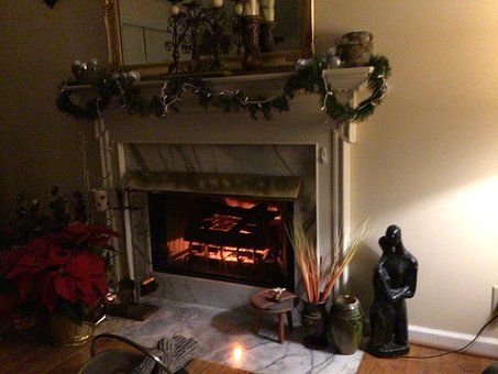 Free Christmas Christmas Fireplace photo and picture