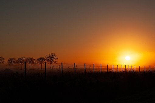 Natur, Solnedgang, Landlige, Skumring