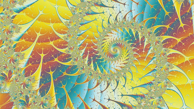 Free fractal art spiral art abstract art illustration