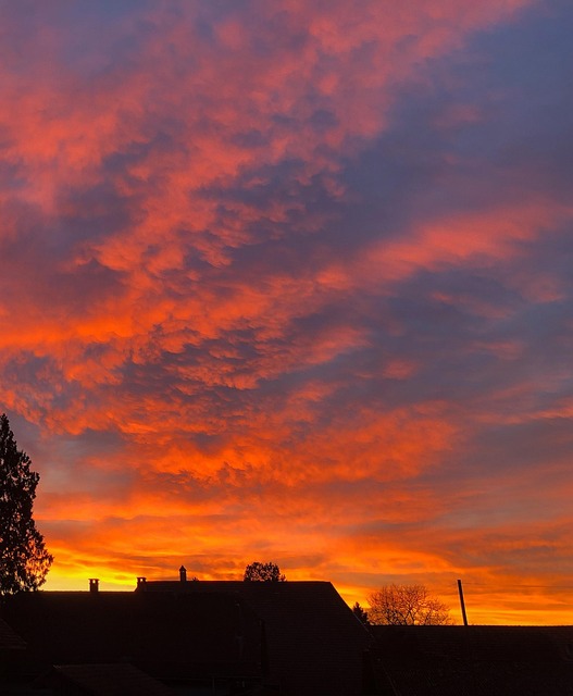 Himmel, Wolken, Dämmerung