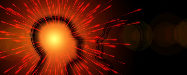 Free head seem to be explosion illustration