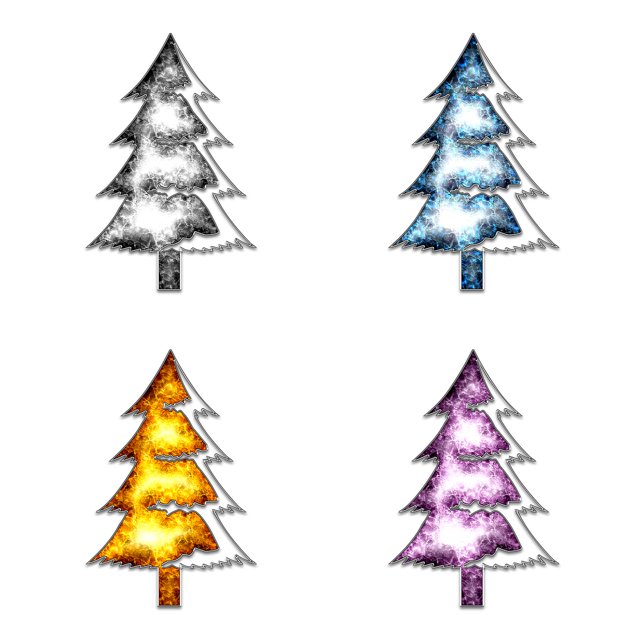 download-christmas-trees-pattern-design-royalty-free-stock-illustration