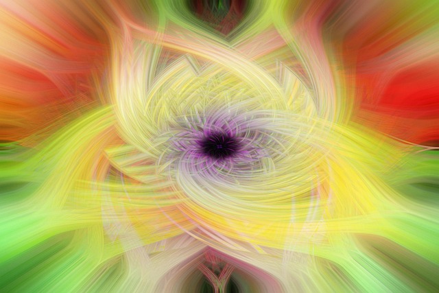 Abstrakt Kunst, Pastel, Flerfarvet