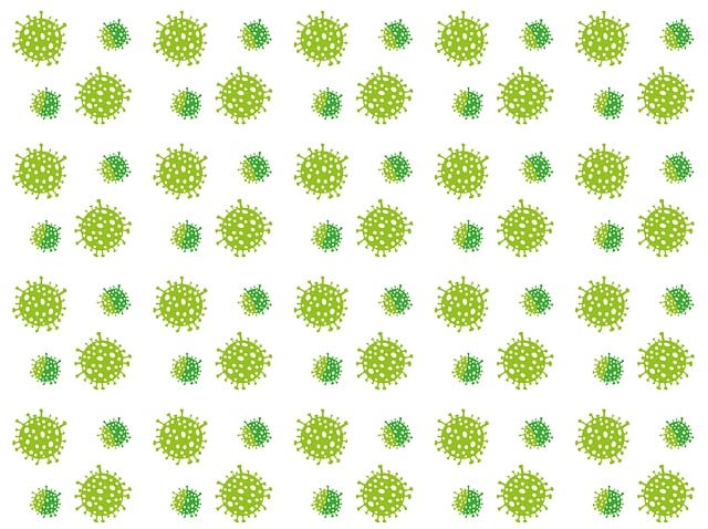 Free virus template background illustration