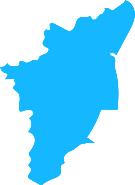 Tamilisch, Tamilnadu, Karte, Indien