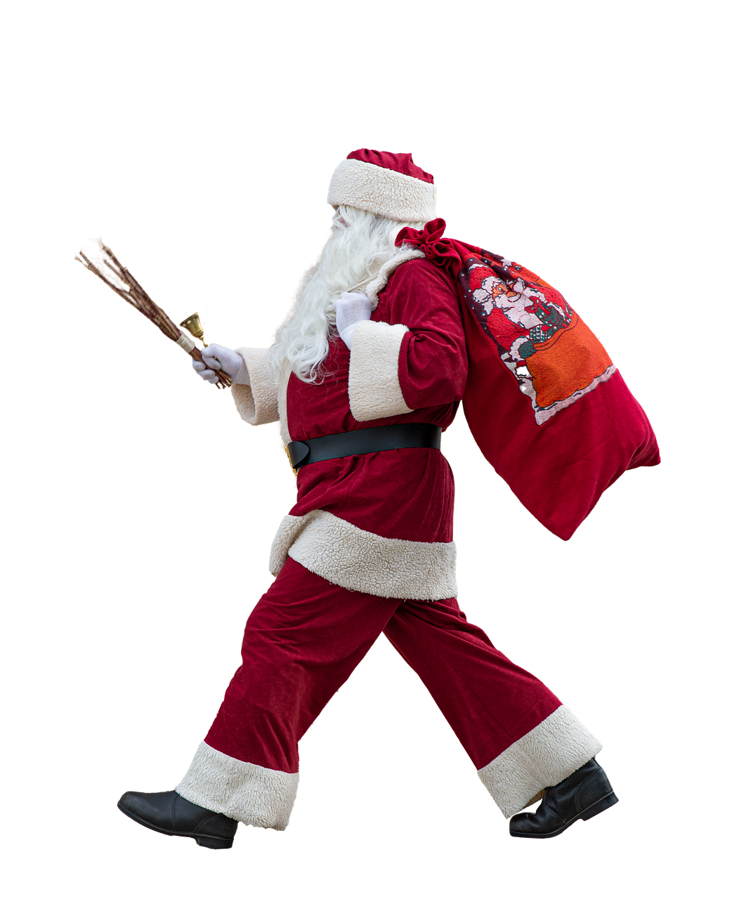Santa Christmas Gift Bag - Free image on Pixabay