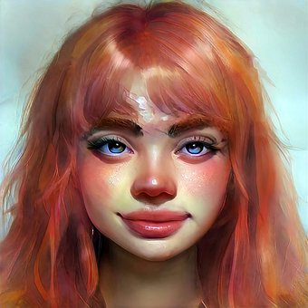 Frau, Mädchen, Porträt, Puppe, Fantasie