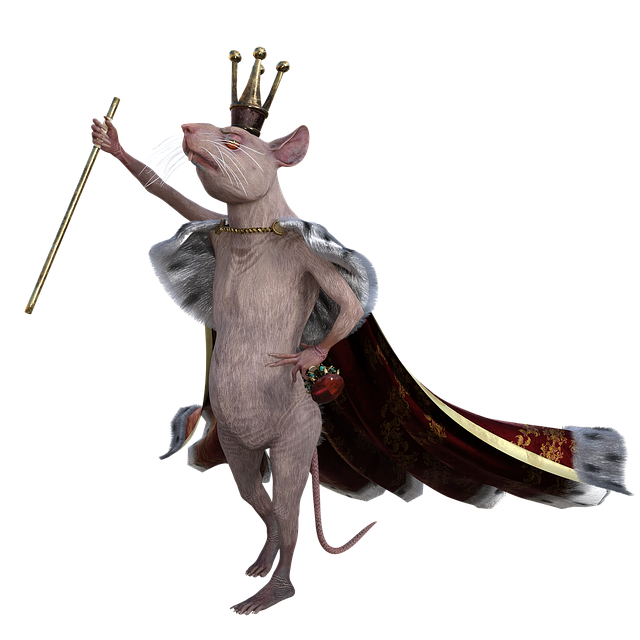 Free mouse crown figure illustration