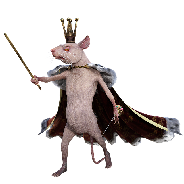 Free mouse king fantasy illustration