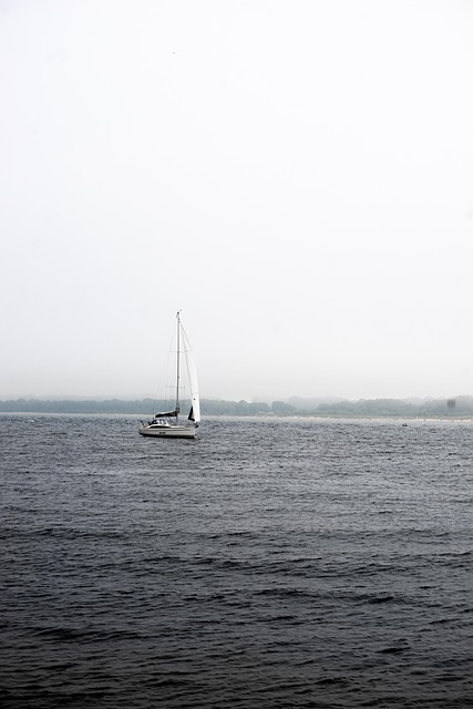 Boot, Segel, Meer, Segelboot, Nebel