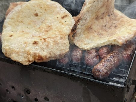 Ćevapi, Lepina, Grill
